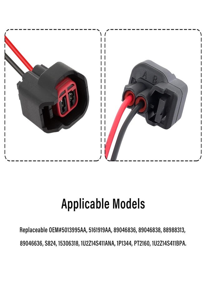 IHOTDER مجموعة أسلاك توصيل حاقن الوقود من IHOTDER، 8 قطع، بديل لأرقام OEM: 5013995AA و5161919AA، ملحقات سيارات، ضفيرة أسلاك حاقن الوقود متوافقة مع دودج وفورد وشيفروليه - Image 5