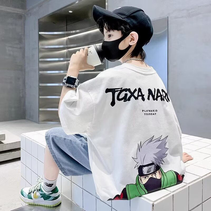 Boys Summer Short-Sleeved T-Shirt 2025 Korean Style New Children'S Summer T-Shirt Boys Middle And Big Children'S Half-Sleeved Fashion Brand - Image 5