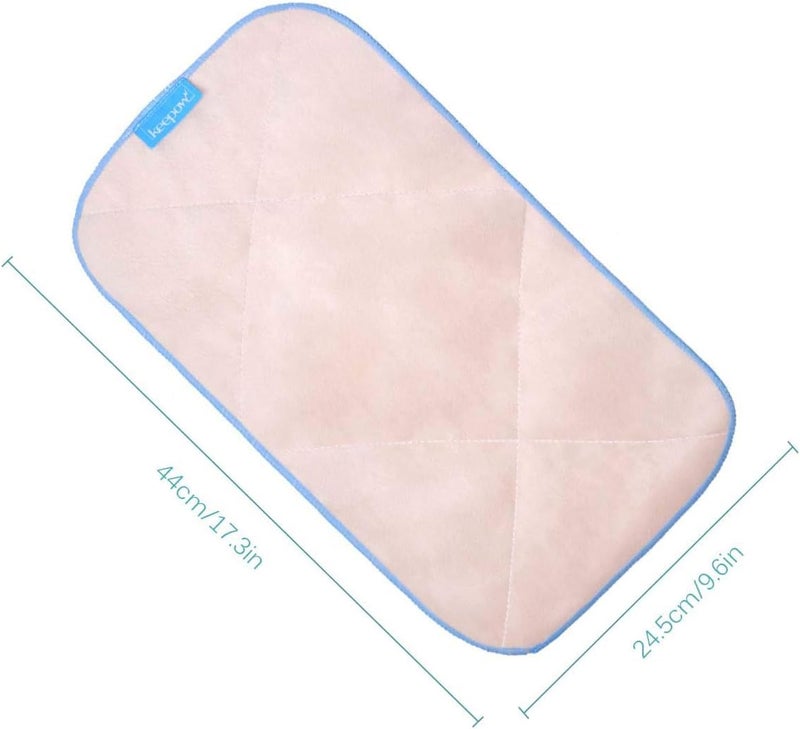 KEEPOW Microfiber Mop Refills Compatible with MR.SIGA Professional Microfiber Mop, 5 Pack Reusable Flat Mop Refills for Hardwood, Laminate, Tile Floor Cleaning, Size: 44cm X 24cm - Image 3