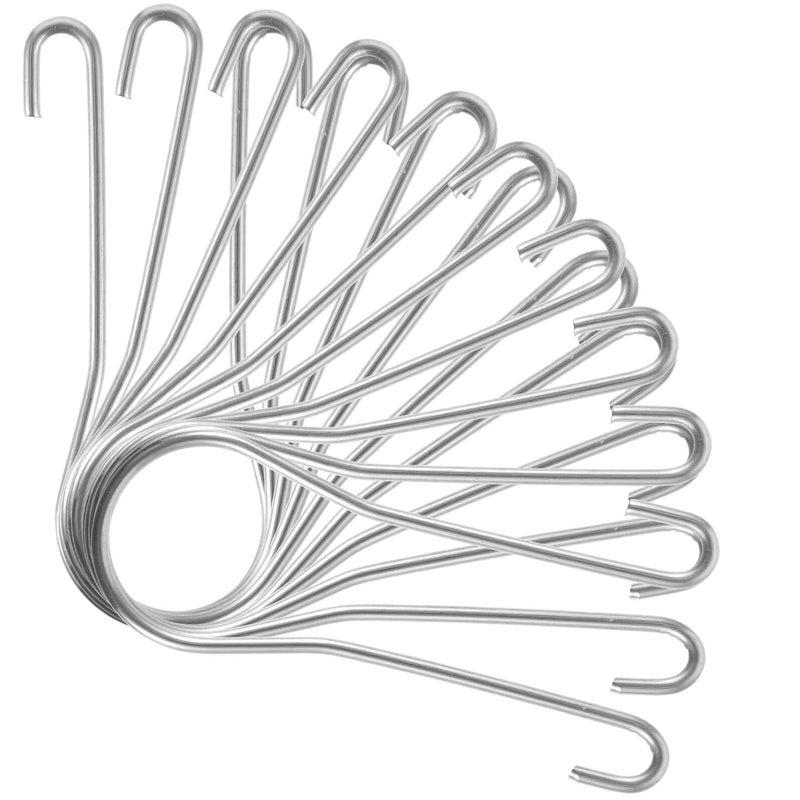 Stainless Steel Over The Door Hooks 50 Pack For Towel Robe And Shower Organizer - Image 2
