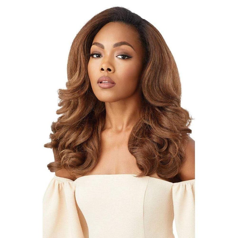 Outre Quick Weave Self Styled in 60 Seconds Neesha Soft & Natural New Half Wig Cap Laysflat Requires Less Leave Out NEESHA H301 (1B) - Image 2