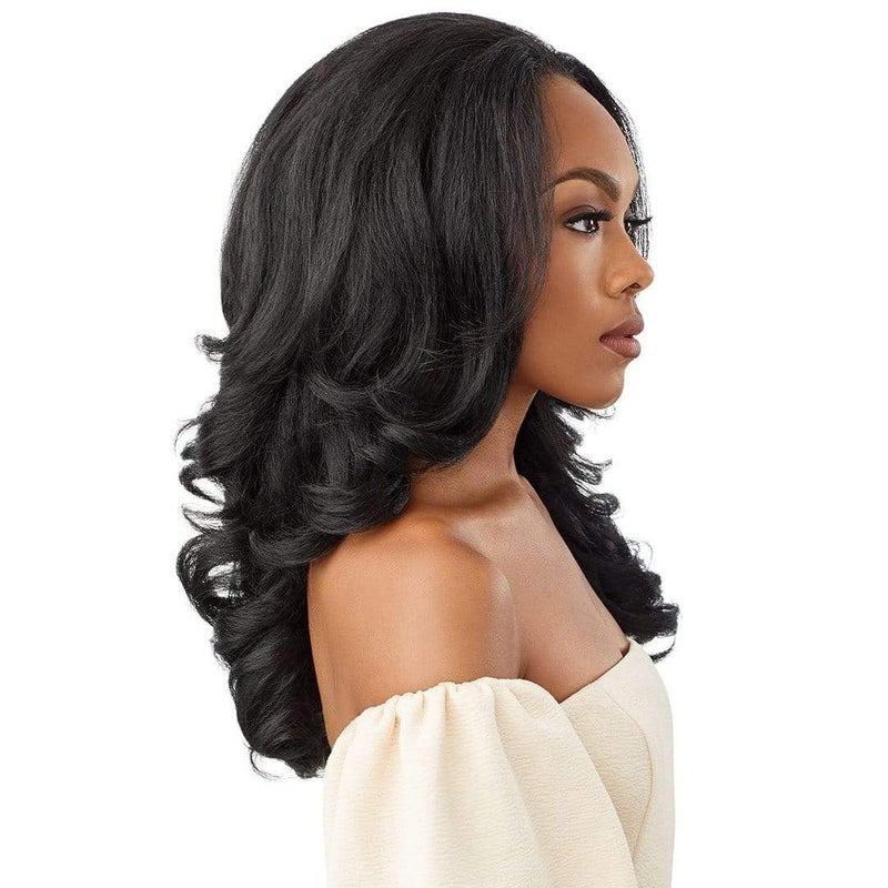 Outre Quick Weave Self Styled in 60 Seconds Neesha Soft & Natural New Half Wig Cap Laysflat Requires Less Leave Out NEESHA H301 (1B) - Image 3