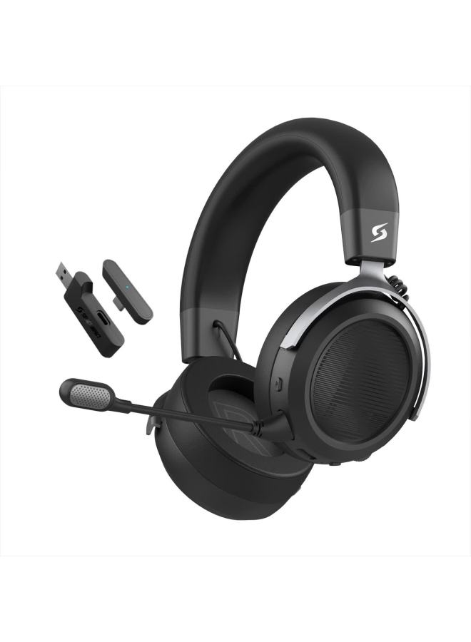 A4tech Tr50 Wireless/bluetooth/wired Gaming Headset Haotianlang Team Delta Fearless Contract Pubg Over-ear Ghost Game Headphones Black - Image 5