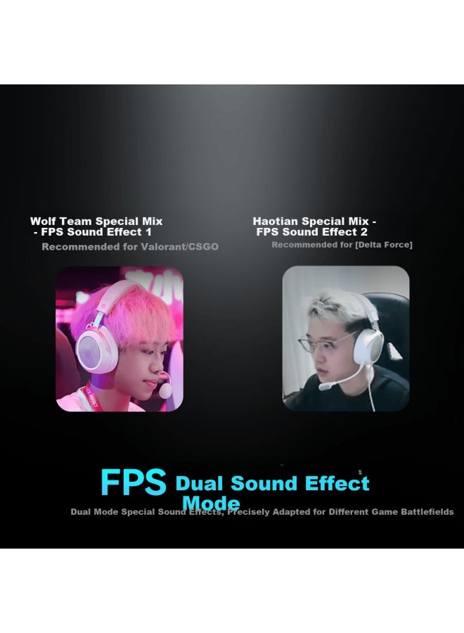 A4tech Tr50 Wireless/bluetooth/wired Gaming Headset Haotianlang Team Delta Fearless Contract Pubg Over-ear Ghost Game Headphones Black - Image 2