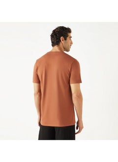 Iconic Iconic Typographic Print T-shirt with Short Sleeves  - Image 2