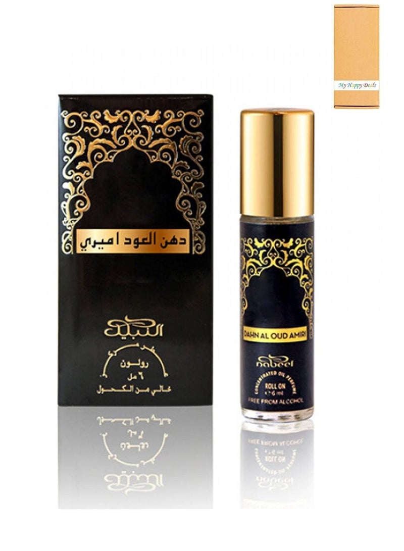 نبيل دهن العود اميركي خالي من الكحول عطر بالزيت 6 مل - Image 1