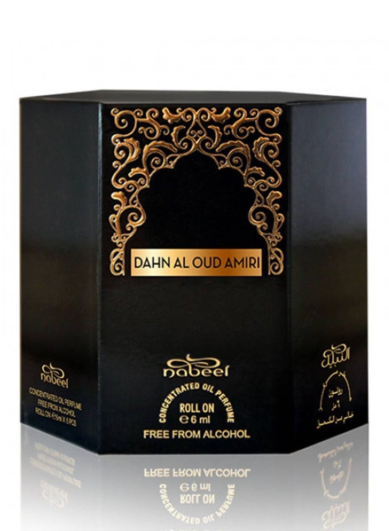 نبيل دهن العود اميركي خالي من الكحول عطر بالزيت 6 مل - Image 3