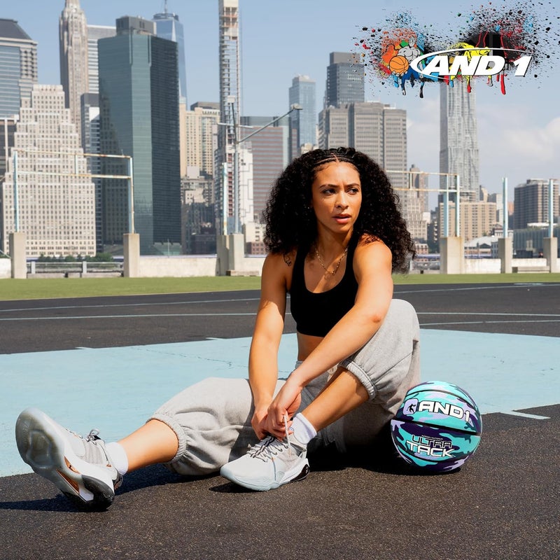 And1 Ultra Grip Basketball: Official Regulation Size 7 (29.5 inches) Rubber- Deep Channel Construction Streetball, Made for Indoor Outdoor Basketball Games - Image 5