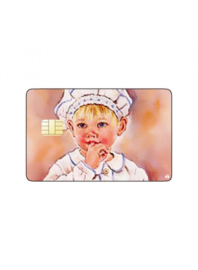 RKN PRINTED BANK CARD STICKER Cute Kid Vintage Art With Gift Boxes - Image 2