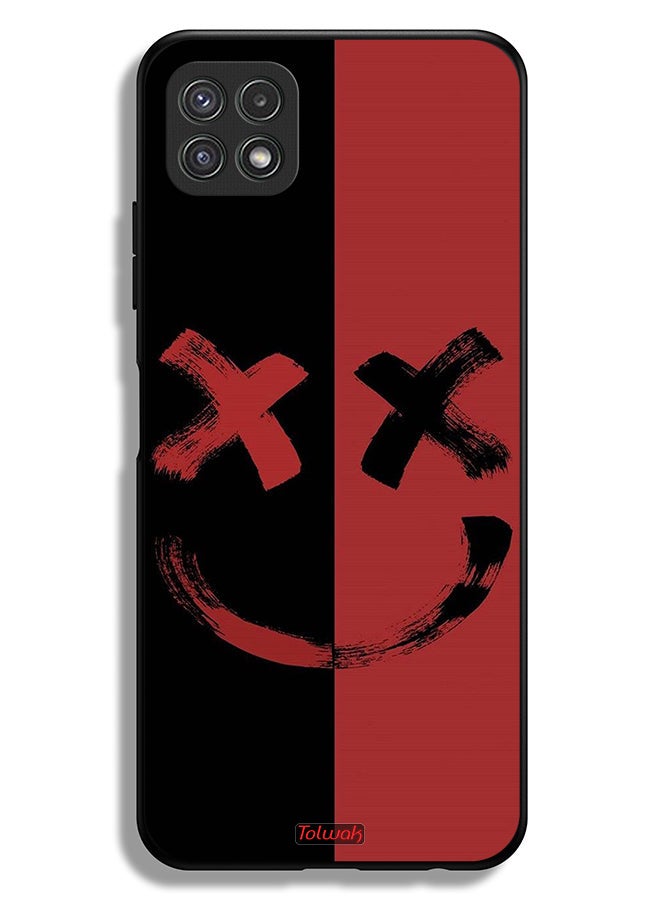 Tolwak Samsung Galaxy A22 5G Protective Case Cover Marshmallow Art Pattern - Image 1