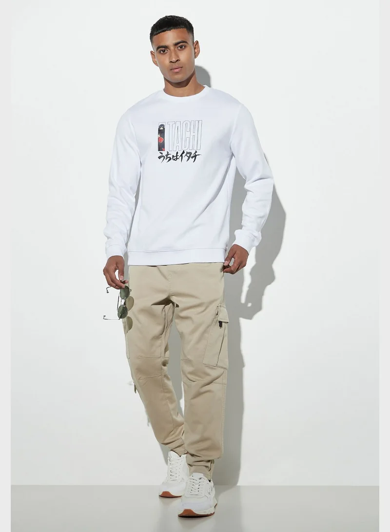 SP Characters Naruto Itachi Graphic Print Sweatshirt