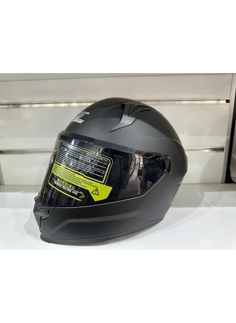 MTS Helmet Pro 910 Matte Black with Sunglasses