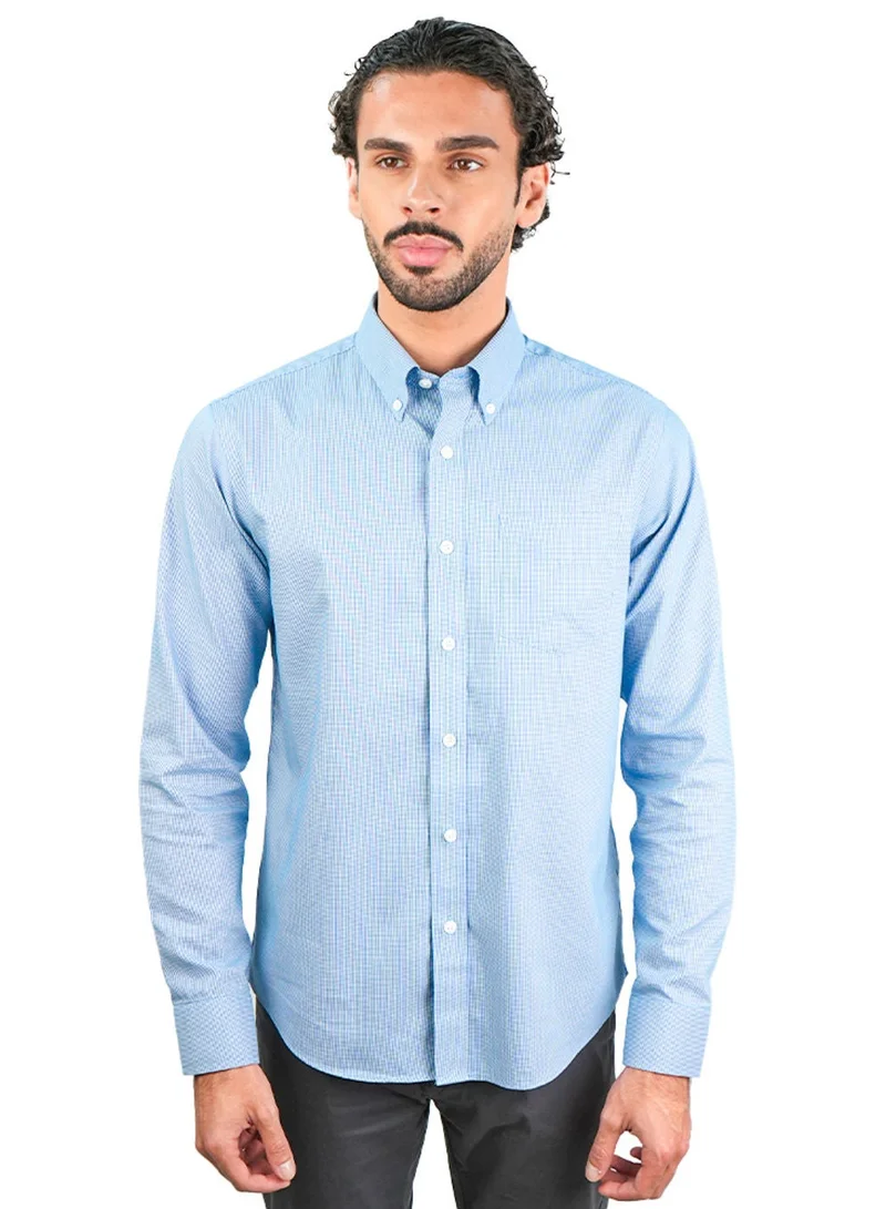 Men’s Cotton Oxford Wrinkle Free Long-Sleeve Shirt