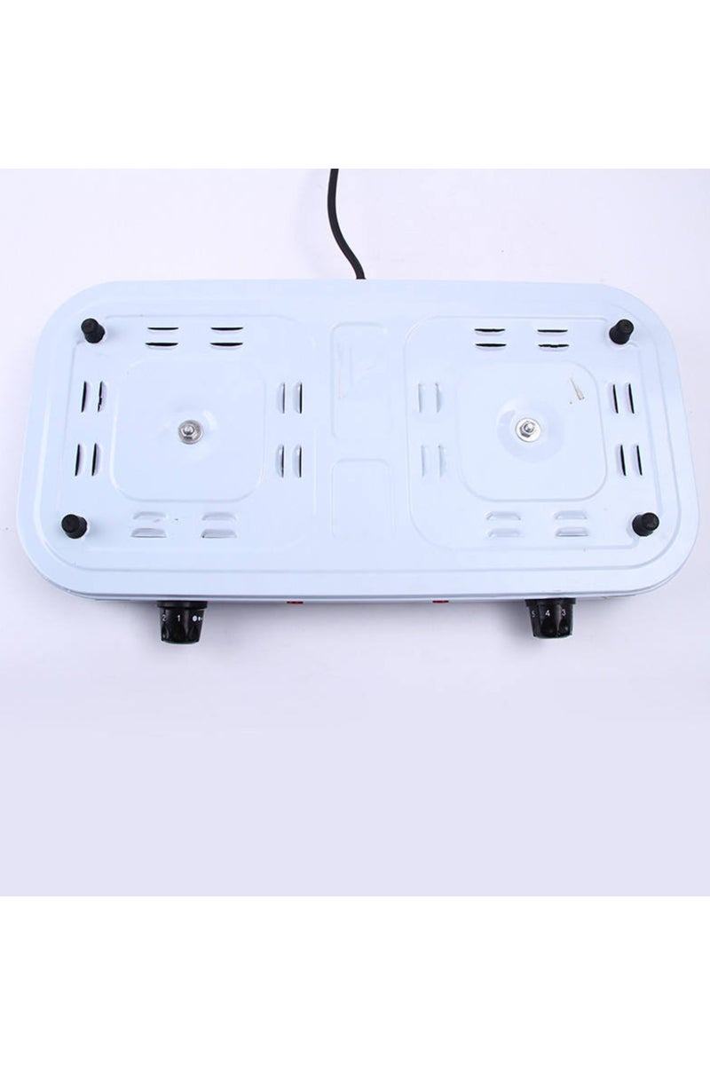Denx Electric Double Burner Hot Plate – 2000W Compact Stove with Temperature Control - 43x24x6 CM - Image 3