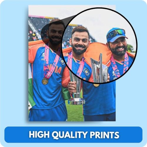 auraposter Virat Kohli Poster (Set of 48) | King of Cricket Virat Posters (15 x10 cm) | Wall, Bedroom, Living room | Cricket Posters | World Cup | RCB | Glue Dots Included - Image 5
