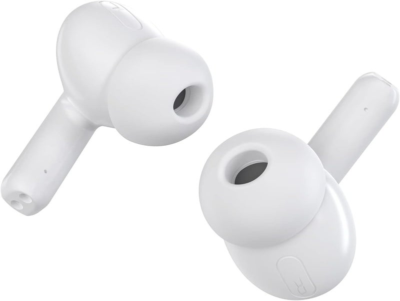 Ulefone Wireless Headphones Earbuds, in Ear Microphone, Bluetooth 5.1, Type-C Charging, Touch Control, LED Display, for iPhone/Android/IOS, White - Image 3