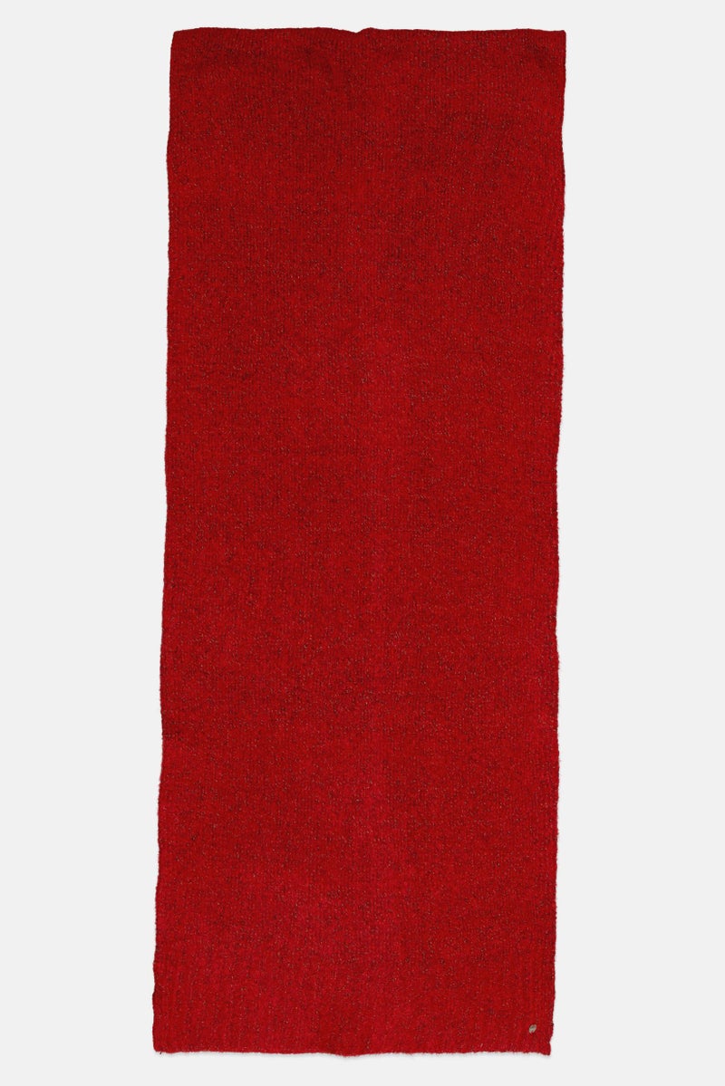 ESPRIT وشاح نسائي من مزيج موهير 47 سم ارتفاع × 240 سم طول، أحمر - Image 2