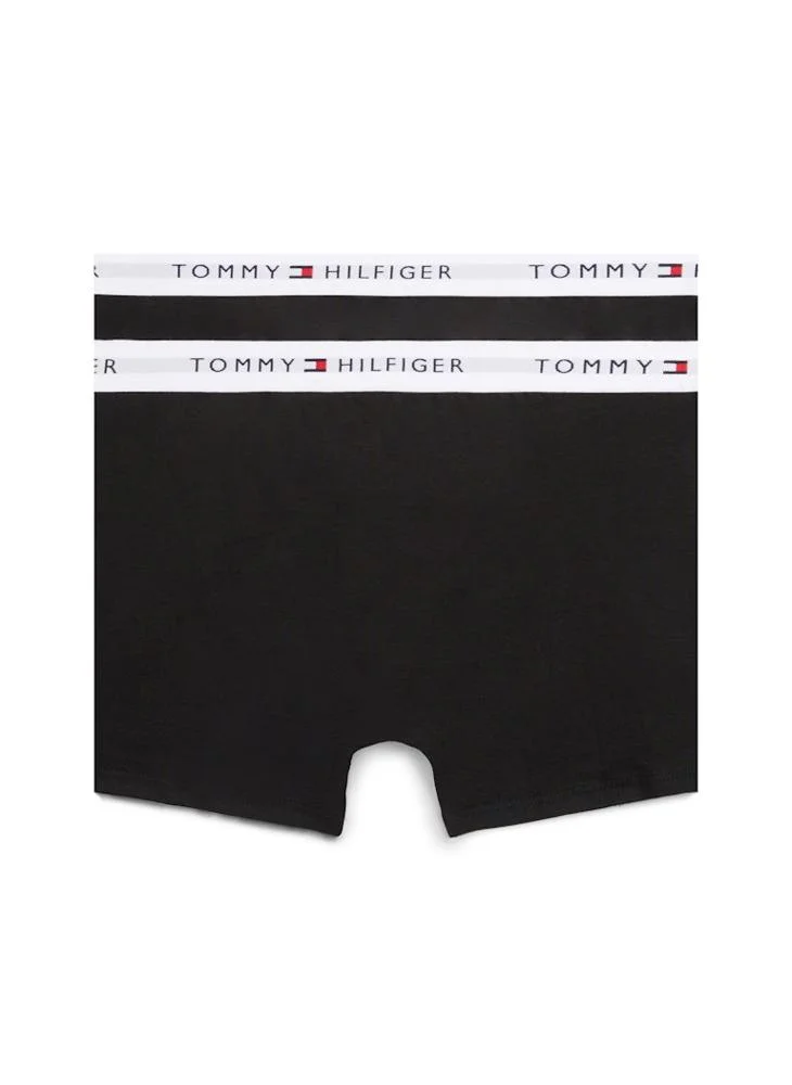 TOMMY HILFIGER Kids 2 Pack Logo Band Trunks