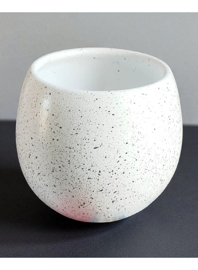 كلور زون بوتري 4 بوت زرع فخار - مقاس 10 سم لتزيين المكتب واكسسوارات المطبخ وديكور المنزل ، طين محروق - Image 4