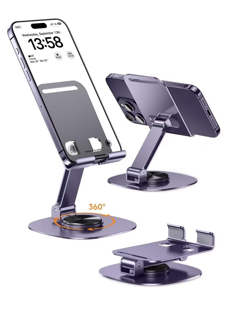 Guagua Portable Metal Mobile Stand, Adjustable Phone Stand, 360-Degree Universal Phone Holder,Stable Alloy Mobile Phone Holder for All Phone - Image 1