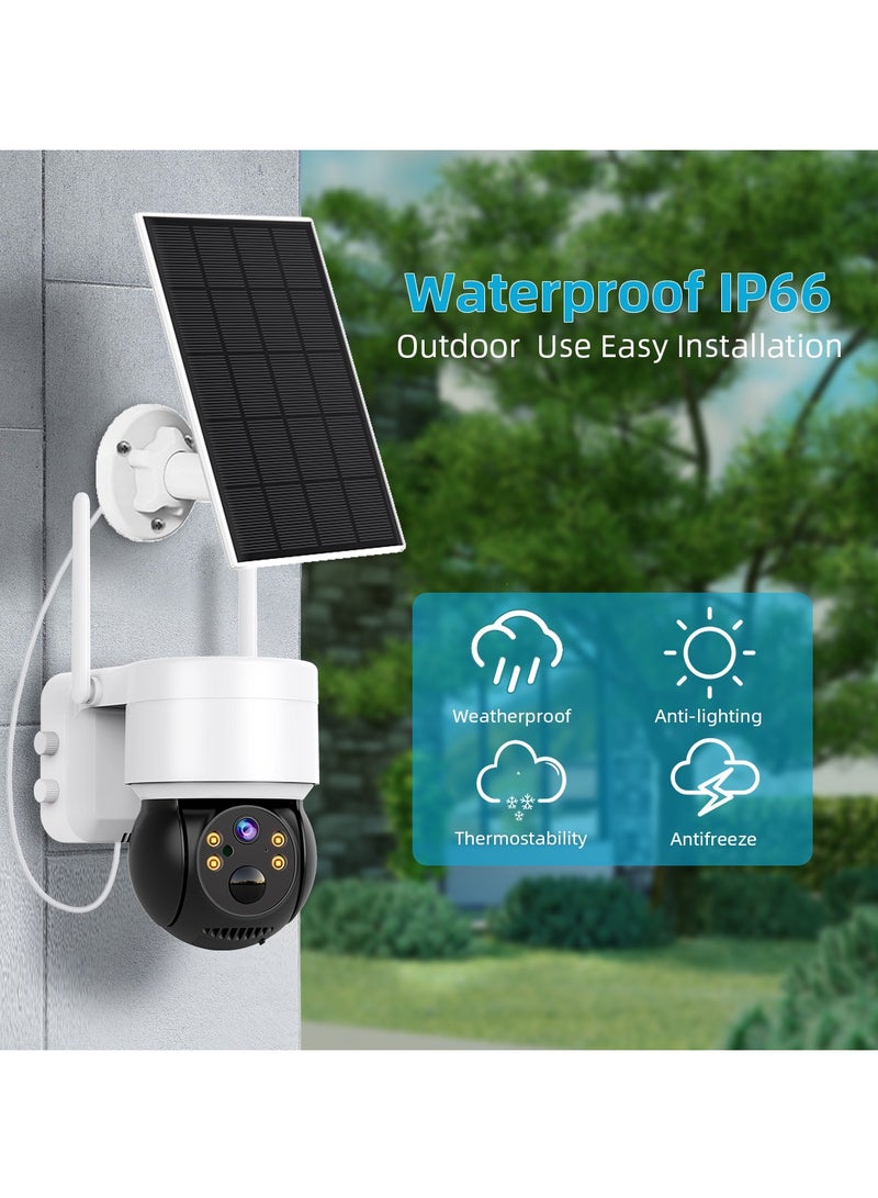 Furtey Solar Security Camera Outdoor, Wireless WiFi 1080P Camera for Home Security System Surveillance Camera with HD Night Vision - Image 3