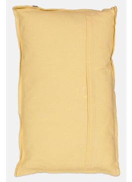 Muy Mucho Organic Cotton Removable Cushion 30 x 50 cm, Almond Yellow  - Image 2