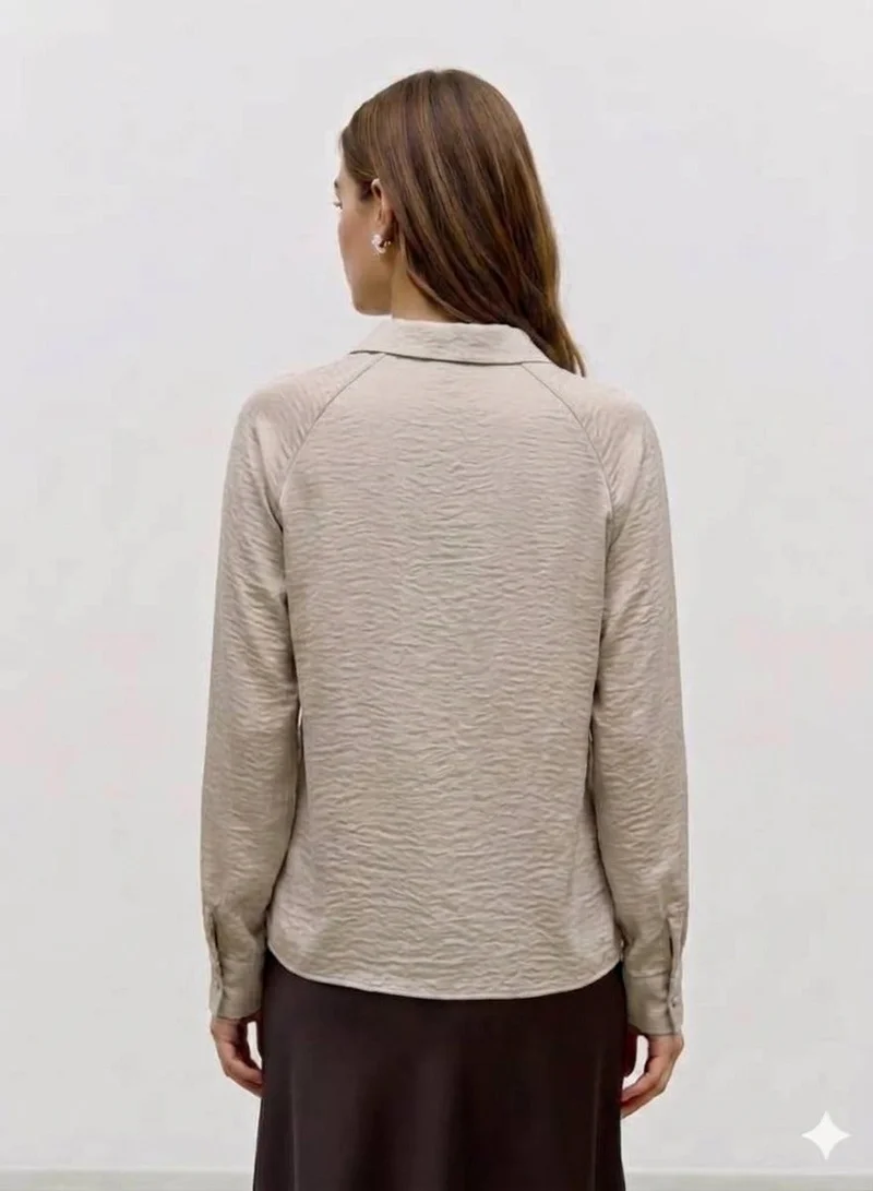 فيرو مودا VMAMAYA Long Sleeve Knot Detail Shirt Woven