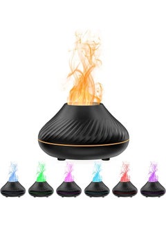 Arabest Essential Oil Diffuser, Aromatherapy Fragrant Diffuser Flame Aroma Infuser for Essential Oils Cool Mist Humidifier 7 Colorful Lights 130ML  - Image 2