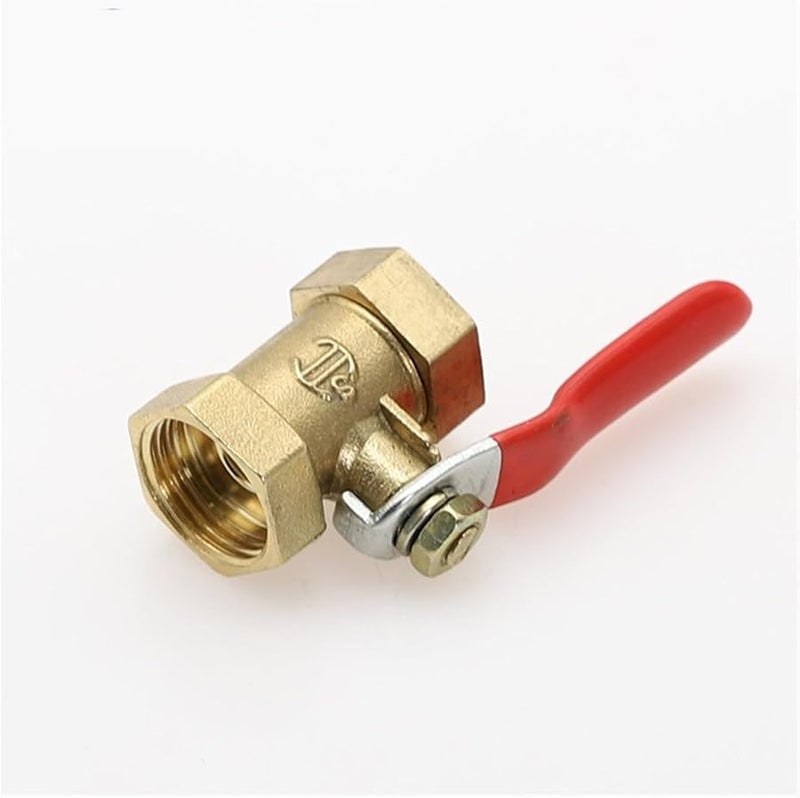 Brass Micro Ball Valve 1 8 Inch BSP Internal Thread Pneumatic Connector - Image 2