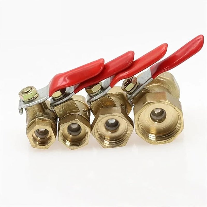 Brass Micro Ball Valve 1 8 Inch BSP Internal Thread Pneumatic Connector - Image 4