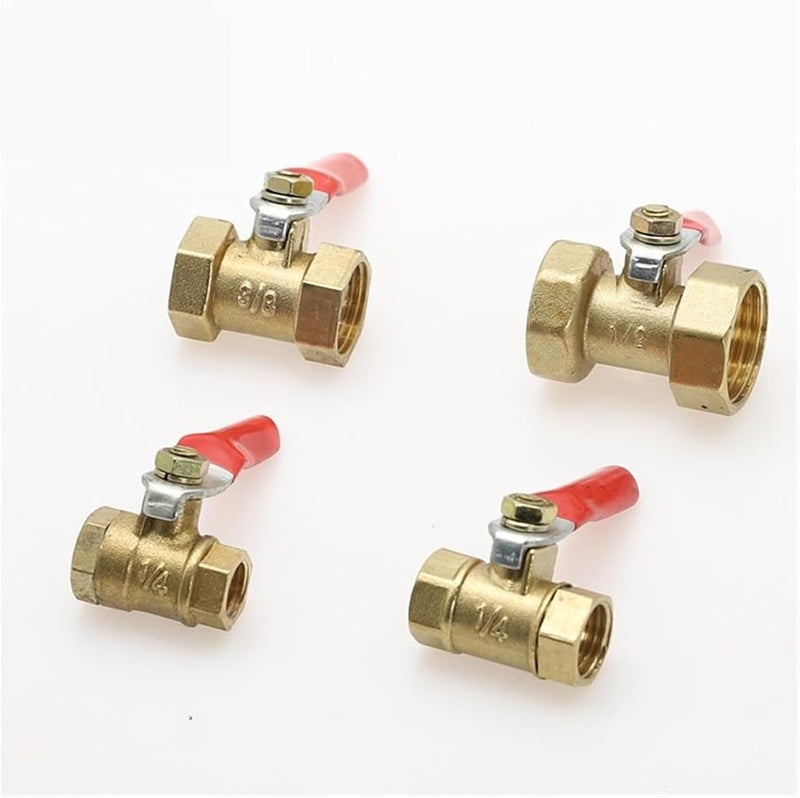 Brass Micro Ball Valve 1 8 Inch BSP Internal Thread Pneumatic Connector - Image 5