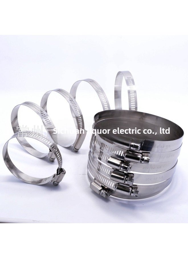 Generic - Source Manufacturers 304 Stainless Steel American Hose 201 Stainless Steel Clamp American Half Steel Hoop 316 Hose Free Shipping-Specification Model:304 All Steel Cross 175-197mm - Image 1