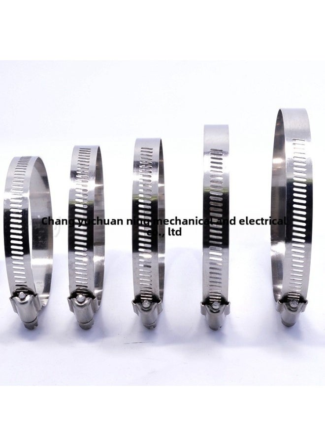 Generic - Source Manufacturers 304 Stainless Steel American Hose 201 Stainless Steel Clamp American Half Steel Hoop 316 Hose Free Shipping-Specification Model:304 All Steel Cross 175-197mm - Image 1