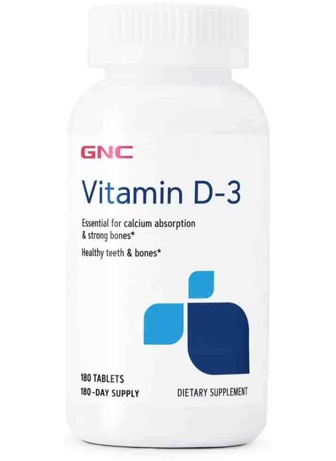 GNC - Vitamin D-3-180 Tablets - Image 1