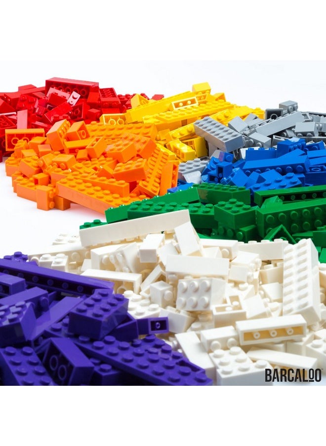 Barcaloo Barcaloo 1000 Piece Building Bricks Play Set, 10 Classic Colors Bulk Building Blocks, Generic Brick Building Parts, for Boys and Girls, Classic  - Image 4