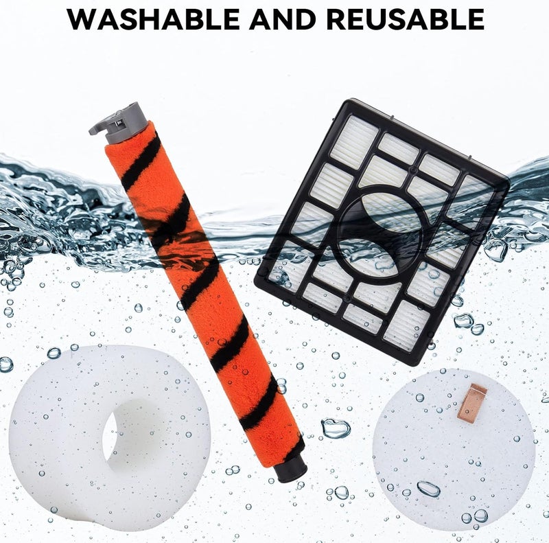 BeiLan Filter Replacement Kit Main Roller Brush for Shark NZ801UK,NZ801UKT, NZ801UKTSB, Come with Main Roller Brush, HEPA filter & Foam Filter - Image 5