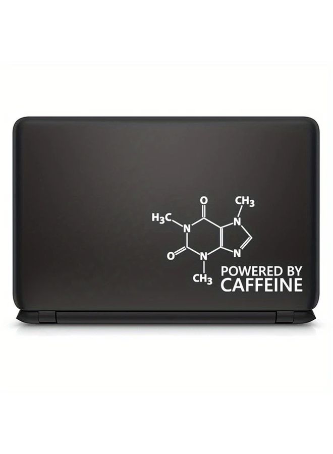 Non Caffeine Powered Chemical Formula PVC White Laptop Decal Width 15cm 5 90in - Image 3