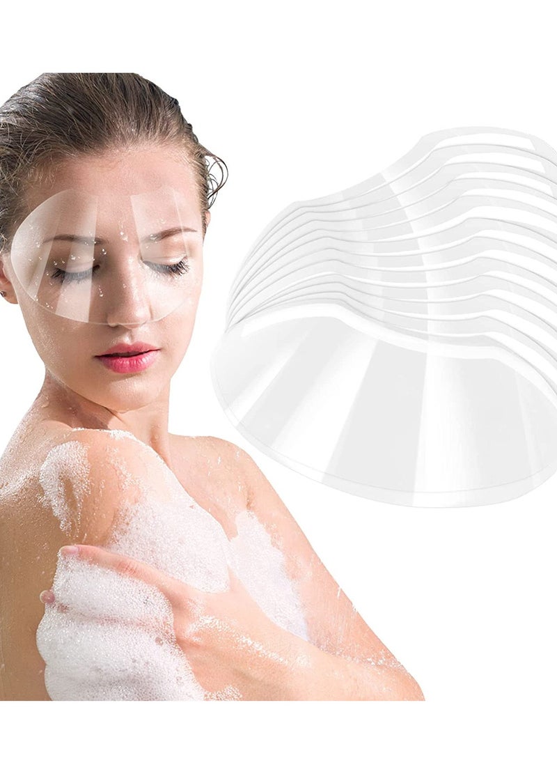 Disposable Face Sheilds Clear Shower Eye Shield Plastic Face Visors Hairdresser Transparent Hairspray Shield Makeup Protector For Eyelash Extensions Hair Cutting Makeup Shower 50Pcs - Image 2