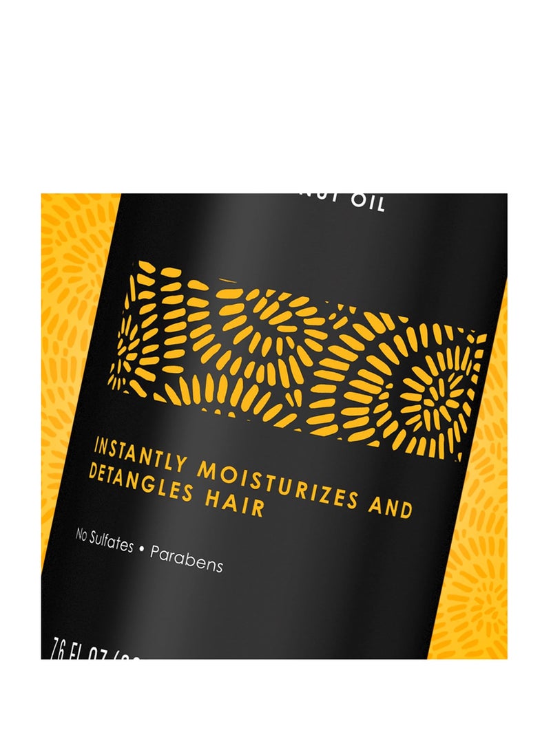 MY BLACK IS BEAUTIFUL MY BLACK IS BEAUTIFUL Detangler Spray, Sulfate Free, for Curly and Coily Hair with Coconut Oil, Honey and Turmeric, 7.6 fl oz  - Image 4
