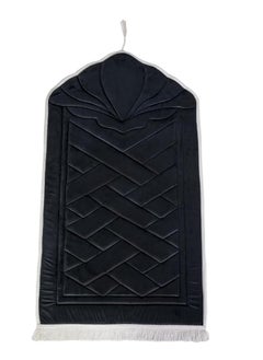 Generic Maqam Ibrahim Premium Padded Prayer Mat - Size 65 * 120 cm, Perfume The Kaaba - A Unique Gift for All Occasions for a Unique Spiritual Experience in the Shape of a Mihrab (Black Lotus)  - Image 1
