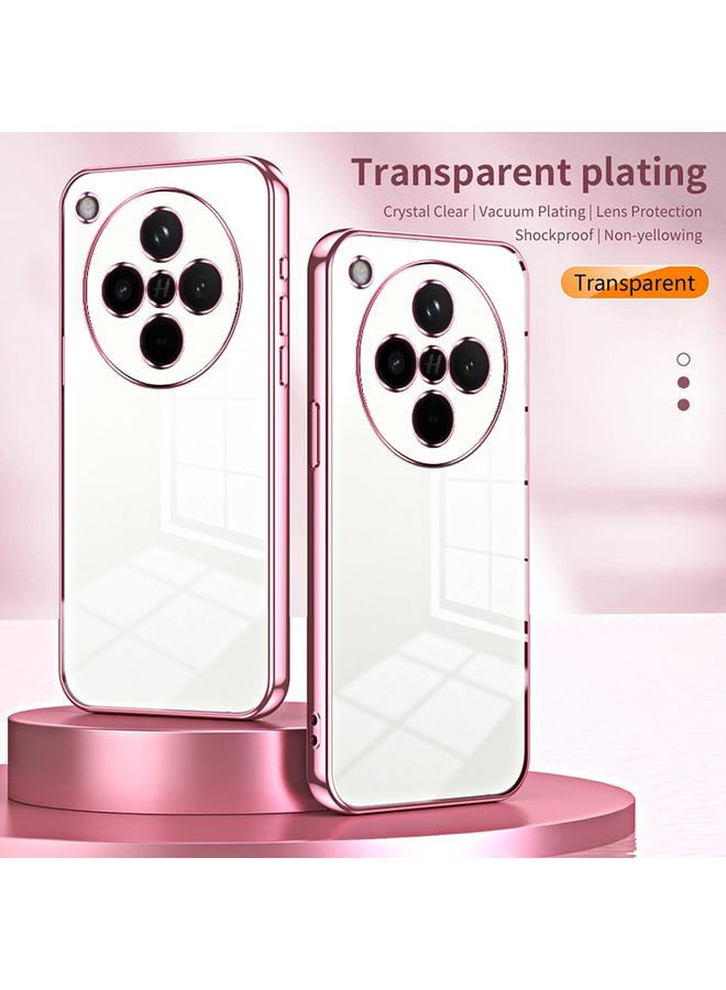 S-TOP Case For OPPO Find X8 Transparent Plating Fine Hole Phone Case - Image 2