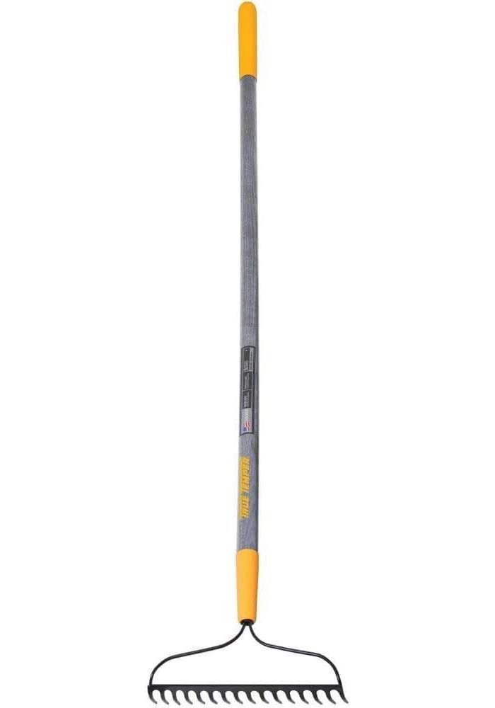 True Temper Heavy-Duty Steel Head Bow Rake 16T with Hardwood Handle - Image 5