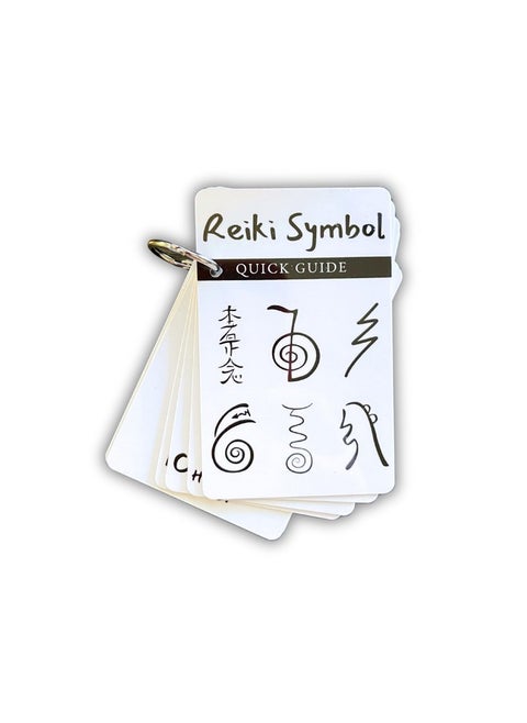 Reiki Symbol Guide Flip Book Laminated 2 X 3.5” Inches Cards Step By Step Drawing And Symbol Use With Reiki Clients For Session Notes Ultimate Healing