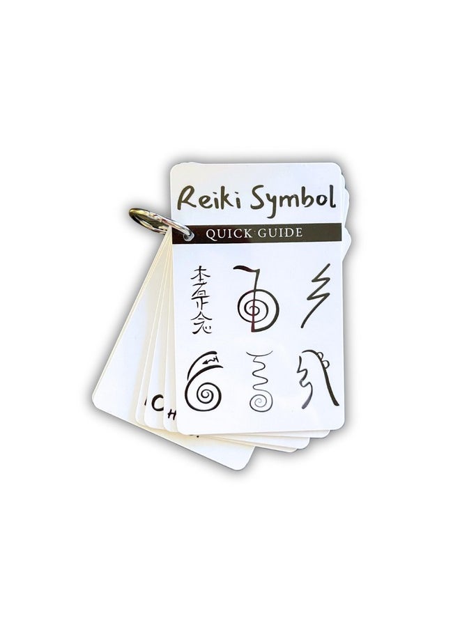 Lashicorn - Reiki Symbol Guide Flip Book Laminated 2 X 3.5” Inches Cards Step By Step Drawing And Symbol Use With Reiki Clients For Session Notes Ultimate Healing - Image 1