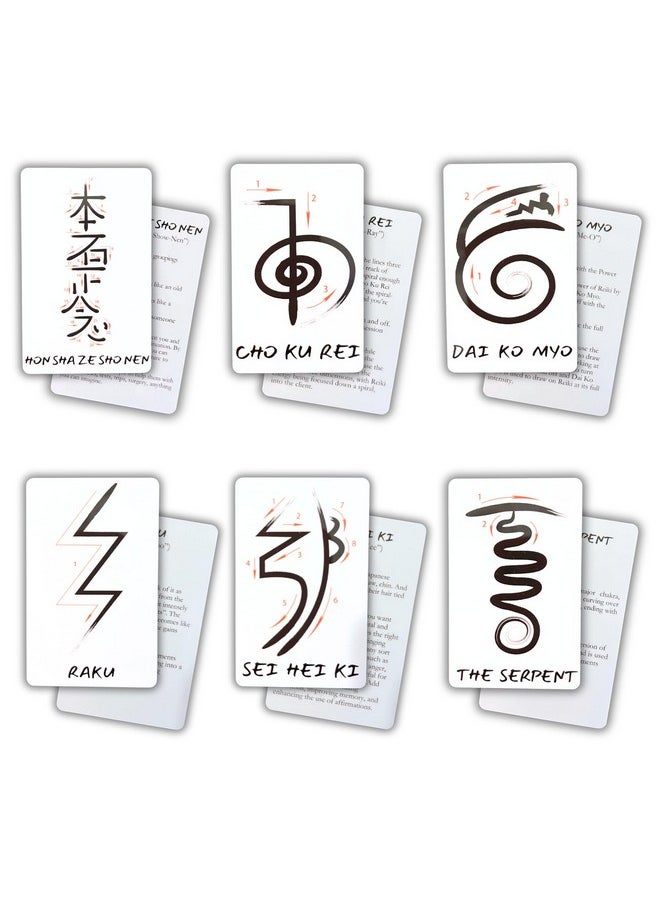 Lashicorn - Reiki Symbol Guide Flip Book Laminated 2 X 3.5” Inches Cards Step By Step Drawing And Symbol Use With Reiki Clients For Session Notes Ultimate Healing - Image 1