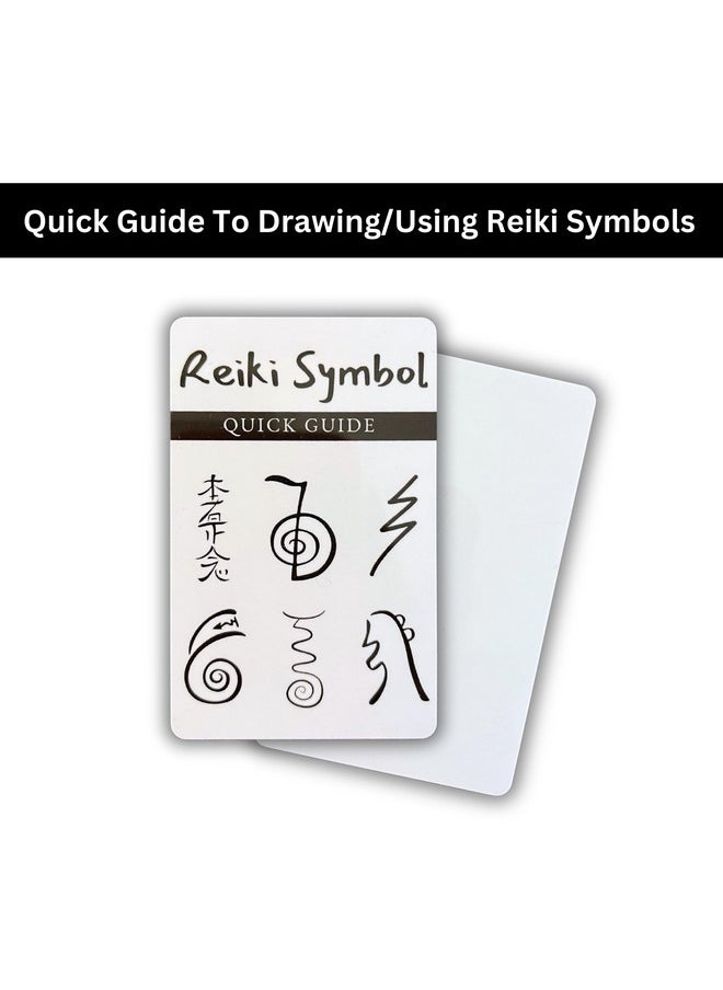 Lashicorn - Reiki Symbol Guide Flip Book Laminated 2 X 3.5” Inches Cards Step By Step Drawing And Symbol Use With Reiki Clients For Session Notes Ultimate Healing - Image 1