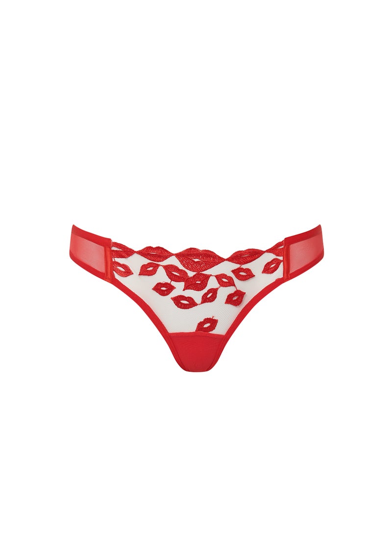 BLUEBELLA Mesh Detail High Leg Brief  - Image 1