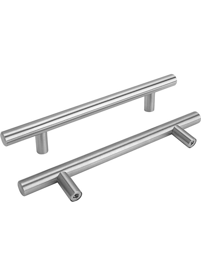 goldenwarm Pack of 15 Door Handles Kitchen Handles for Kitchen Cabinets -LS201BSS128 Cabinet Drawer Door Handle Bar Handle Stainless Steel Kitchen Cabinet Furniture Handles Wardrobe Pulls Handles  - Image 1