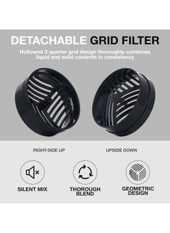 LOCK & LOCK LocknLock Tritan Shake It Bottle Pro 850ml - Shatter-Resistant, Leak-Proof, and BPA-Free with Finger Loop - Black  - Image 5