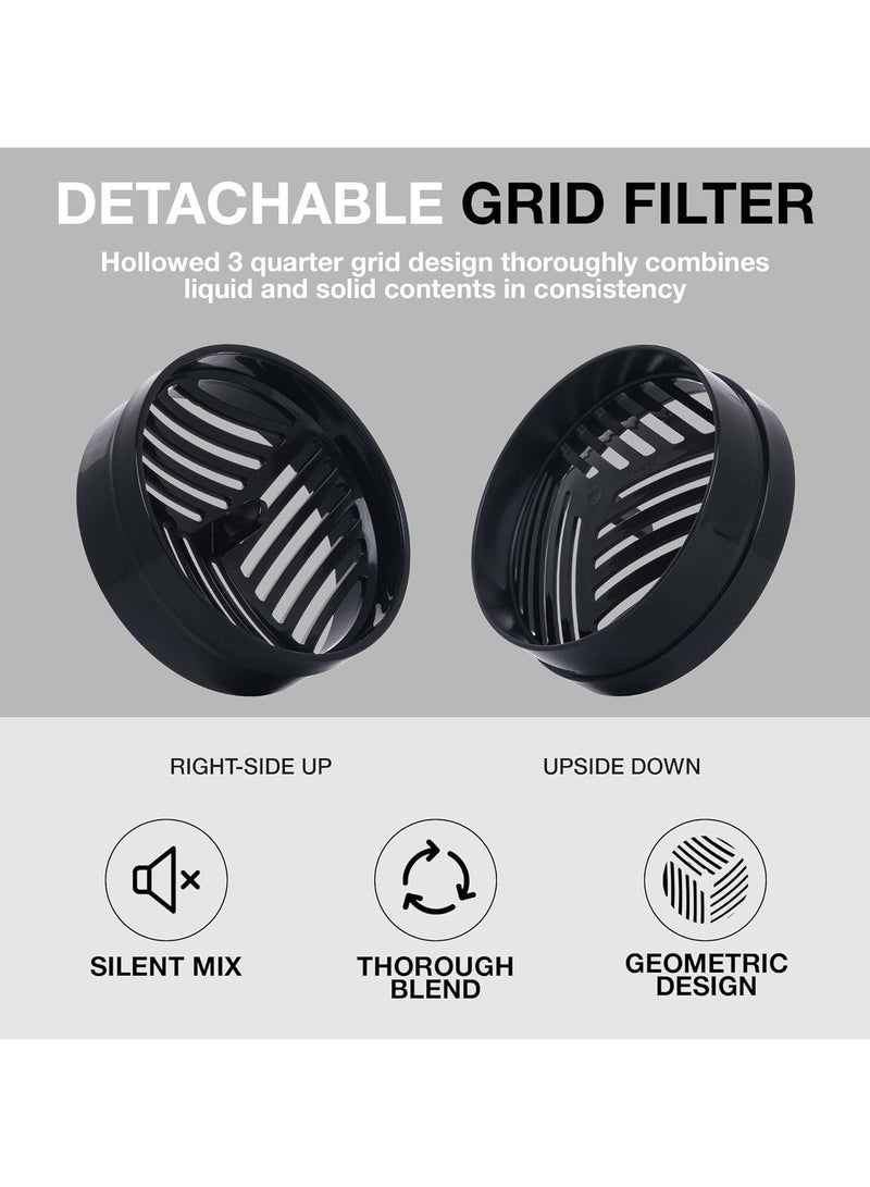 LOCK & LOCK LocknLock Tritan Shake It Bottle Pro 850ml - Shatter-Resistant, Leak-Proof, and BPA-Free with Finger Loop - Black - Image 5